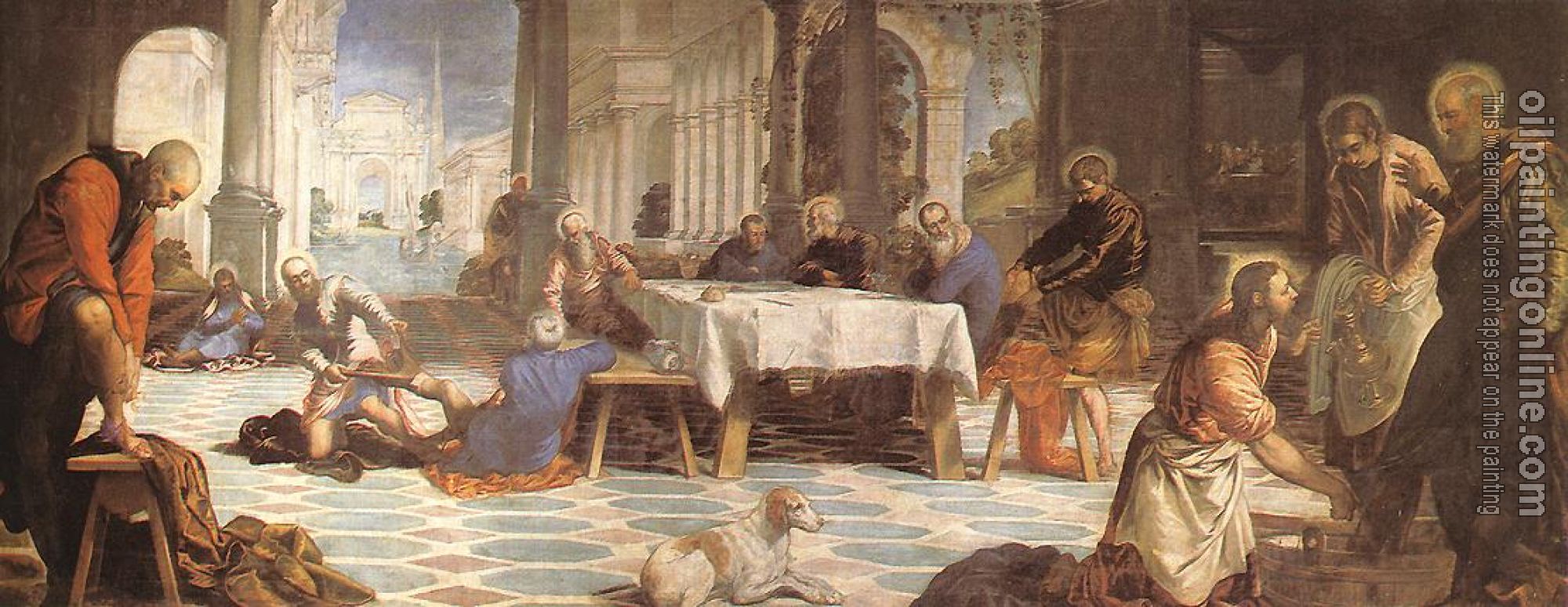 Jacopo Robusti Tintoretto - Christ Washing the Feet of His Disciples